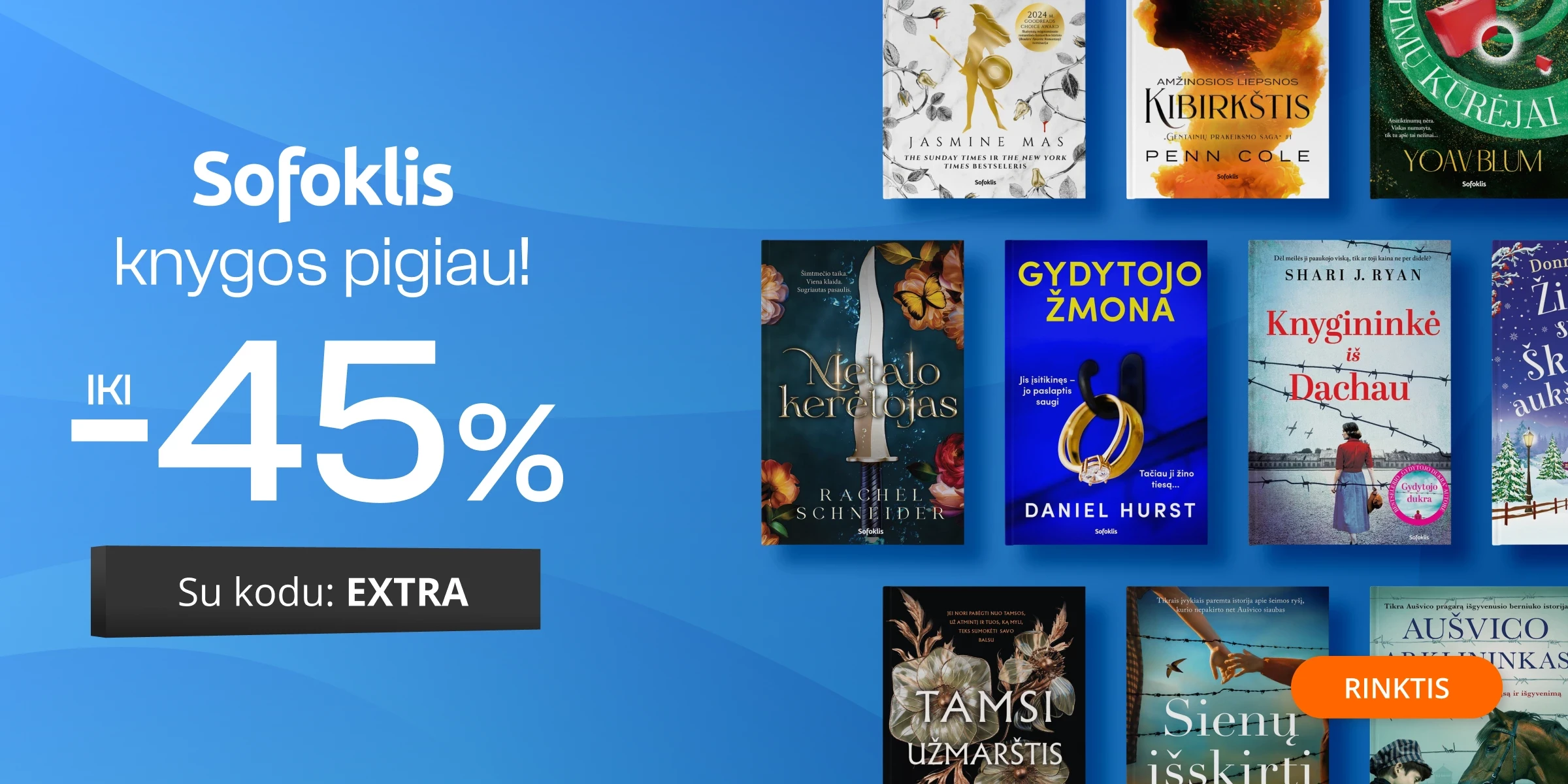 Leidyklos SOFOKLIS knygoms iki - 45 % extra nuolaidos!