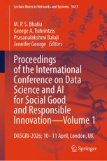 Proceedings of the International Conference on Data Science and AI for Social Good and Responsible Innovation- Volume 1