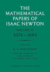 The Mathematical Papers of Isaac Newton: Volume 4, 1674-1684