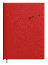 Darbo kalendorius 18 mėnesių. 2023 liepa - 2024 gruodis (raudonas)