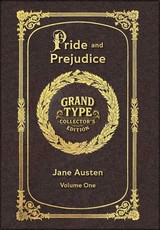 Large Print - Pride and Prejudice, Volume 1 of 2 - Grand Type Collector's Edition - Matte Hardcover with Dust Jacket
