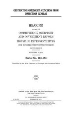 Obstructing oversight