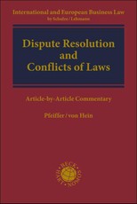 Dispute Resolution and Conflicts of Laws