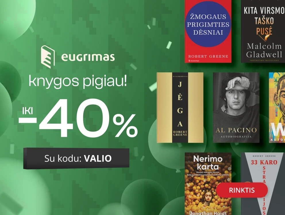 LEIDYKLOS EUGRIMAS KNYGOS - extra nuolaidos iki -40%!