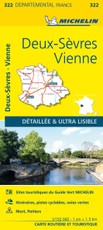 Deux-Sevres, Vienne - Michelin Local Map 322