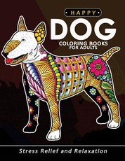 Happy Dog Coloring books for adults