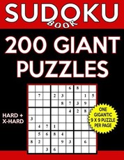 Sudoku Book 200 GIANT Puzzles, 100 Hard and 100 Extra Hard