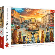 TREFL Dėlionė „Šunys Venecijoje“, 1000 det.