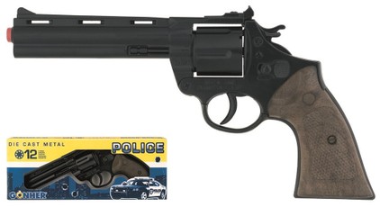 GONHER policijos revolveris, metalinis, 12 patronų (modelis 123/6)