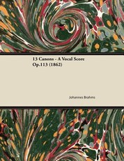 13 Canons - A Vocal Score Op.113 (1862)
