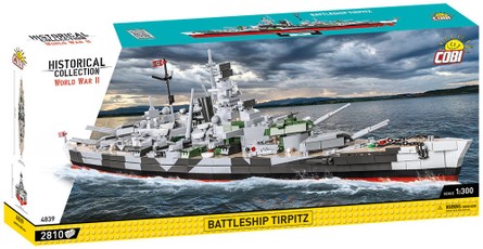 Konstruktorius „Istorinė kolekcija“ — karo laivas Tirpitz, 2810 detalių