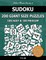 Sudoku 200 Giant Size Puzzles, 100 Easy and 100 Medium, To Keep Your Brain Active For Hours
