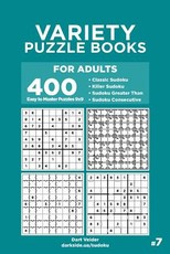 Variety Puzzle Books for Adults - 400 Easy to Master Puzzles 9x9