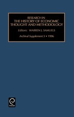 Research in the History of Economic Thought and Methodology