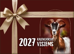 Plėšomas kalendorius visiems 2027 m., dėžutėje