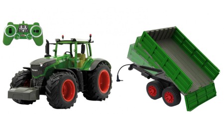 Jamara Fendt 1050 Vario radijo bangomis valdomas traktorius su priekaba