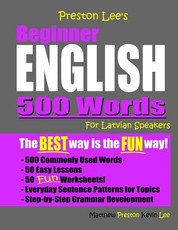 Preston Lee's Beginner English 500 Words For Latvian Speakers