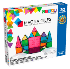 MAGNA-TILES Magnetinis permatomas konstruktorius, 32 det.