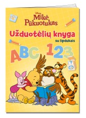 Mikė Pūkuotukas. Užduotėlių knyga su lipdukais