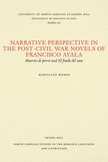 Narrative Perspective in the Post-Civil War Novels of Francisco Ayala