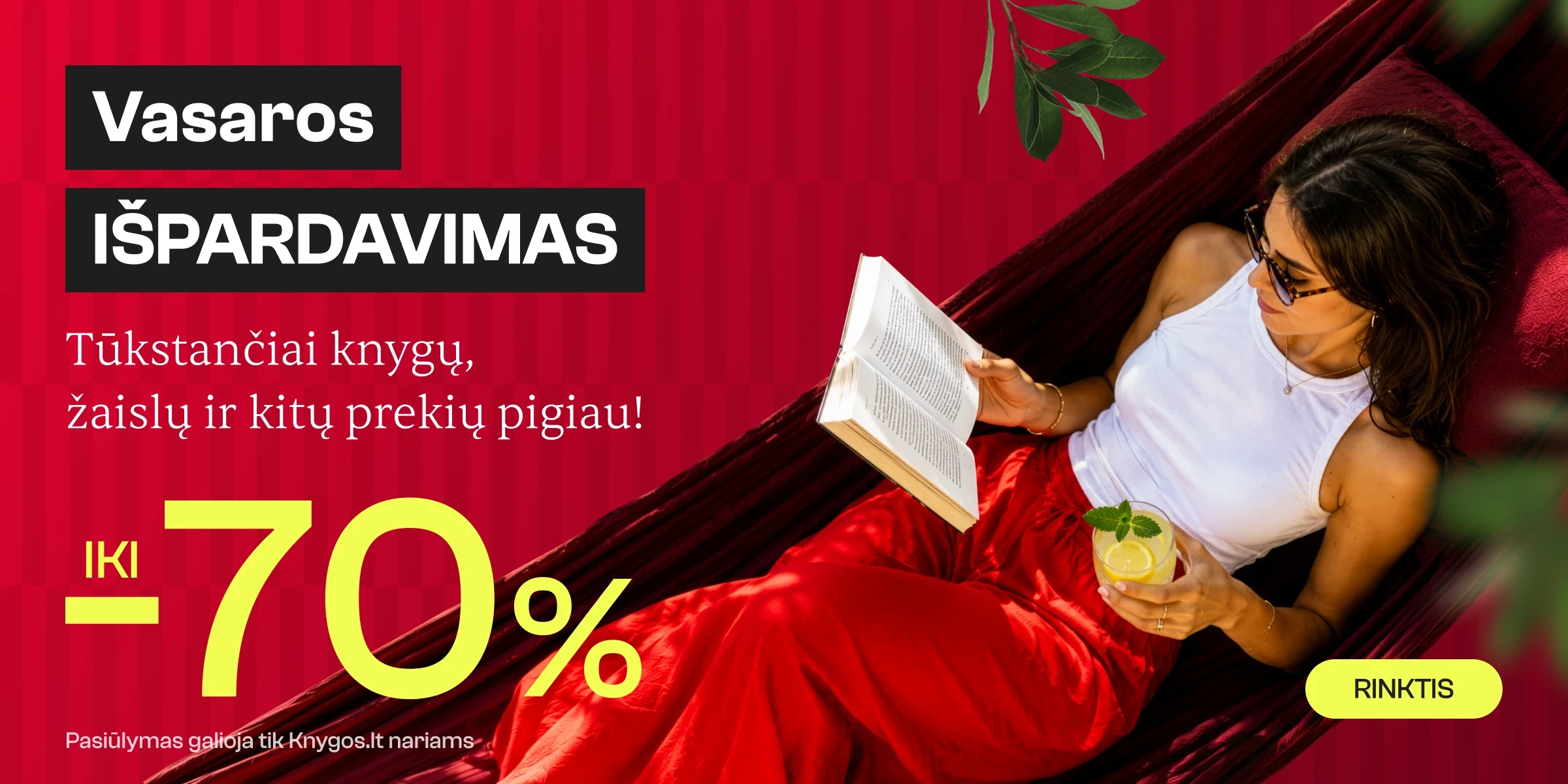 VASAROS IŠPARDAVIMAS - nuolaidos iki 70%!