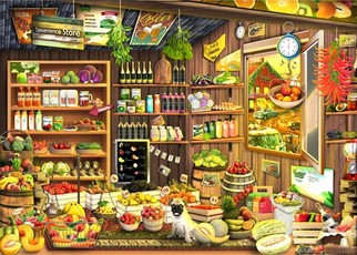 Brain Tree - Country Store 1000 Pieces Jigsaw Puzzle for Adults