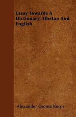Essay Towards a Dictionary, Tibetan and English