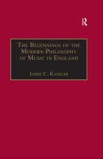 The Beginnings of the Modern Philosophy of Music in England
