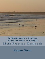 30 Worksheets - Finding Larger Number of 6 Digits