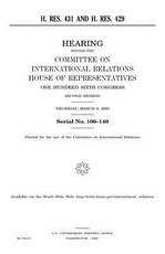 H. Res. 431 and H. Res. 429