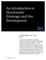 An Introdution to Stormwater Drainage and Site Development