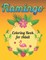 Flamingo Coloring Book for Adults