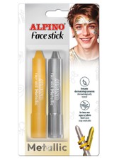 Kreidutės grimui ALPINO Face stick metallic 2sp