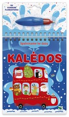 Kalėdos: spalviname be dažų. Su vandens flomasteriu