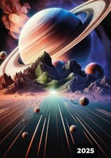 2025 m. A5 darbo kalendorius SATURNO ŽIEDAI