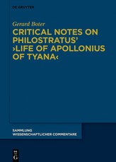 Critical Notes on Philostratus' >Life of Apollonius of Tyana