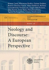 Neology and Discourse: A European Perspective
