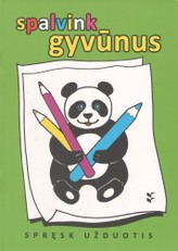 Spalvink gyvūnus. Spręsk užduotis