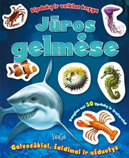 Jūros gelmėse. Lipdukų ir veiklos knyga