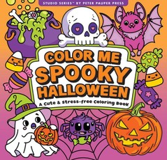 Color Me Spooky Halloween Artist's Coloring Book (31 Single-Sided Designs on Thick Paper)