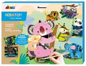 Scratch – Miško gyvūnai (piešimo rinkinys)