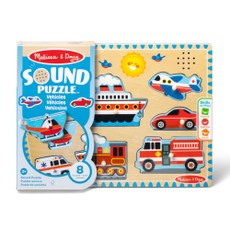 MELISSA & DOUG Skambanti dėlionė „Transporto priemonės“
