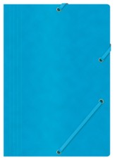 Aplankas su guma, A4, 390gms, mėlynas
