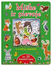 Miške ir pievoje: su 20 magnetukų. 3–4 metų vaikams