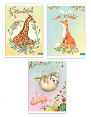 Sąsiuvinis CUTE A5 80 g 32 l. langeliais