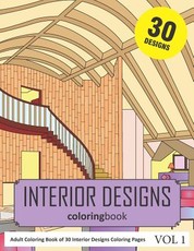 Interior Designs Coloring Book