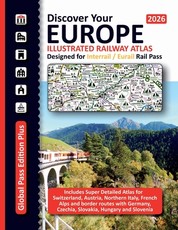 European Railway Atlas - Designed for Interrail/Eurail Rail Pass 2026