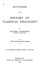 Outlines of the history of classical philology