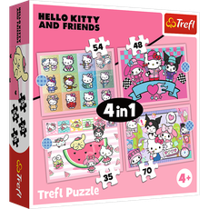 TREFL HELLO KITTY 4 dėlionių rinkinys