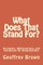 What Does That Stand For?